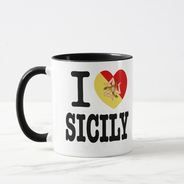 I Liebe Sicily Novelty Tasse (Links)