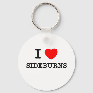 I Liebe Sideburns Schlüsselanhänger