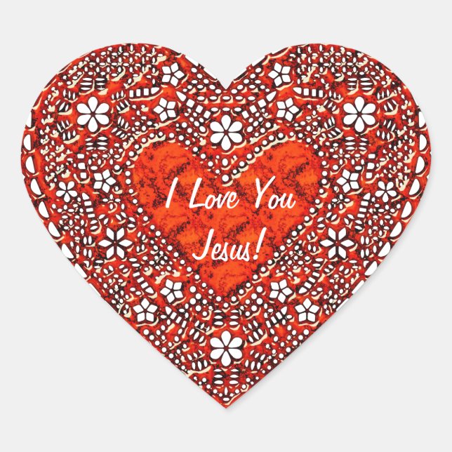 I Liebe Sie 1A Sticker Optionen (Vorderseite)