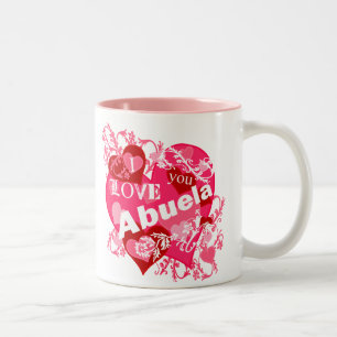 I Liebe Sie Abuela Zweifarbige Tasse