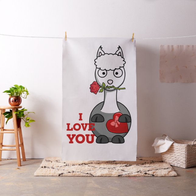 i Liebe Sie alpaca Stoff (Beispiel)