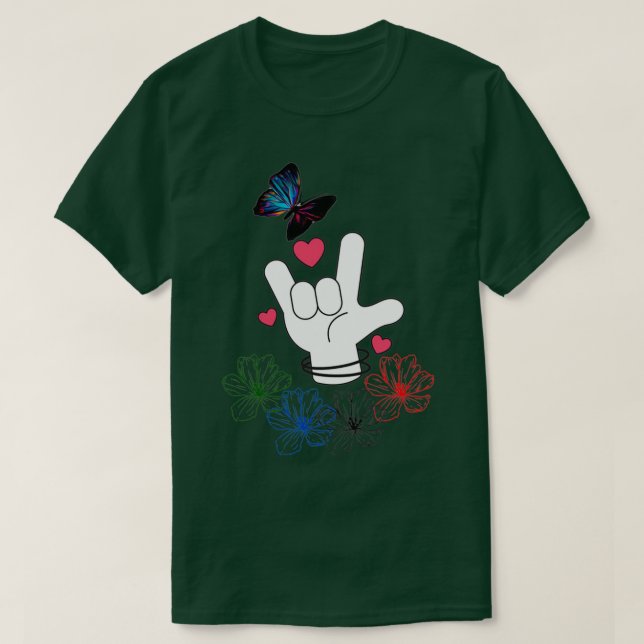 I Liebe Sie ASL 7 T-Shirt (Design vorne)