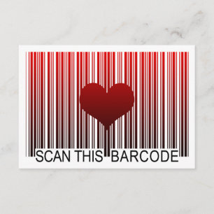 I LIEBE SIE BARCODE EINLADUNG