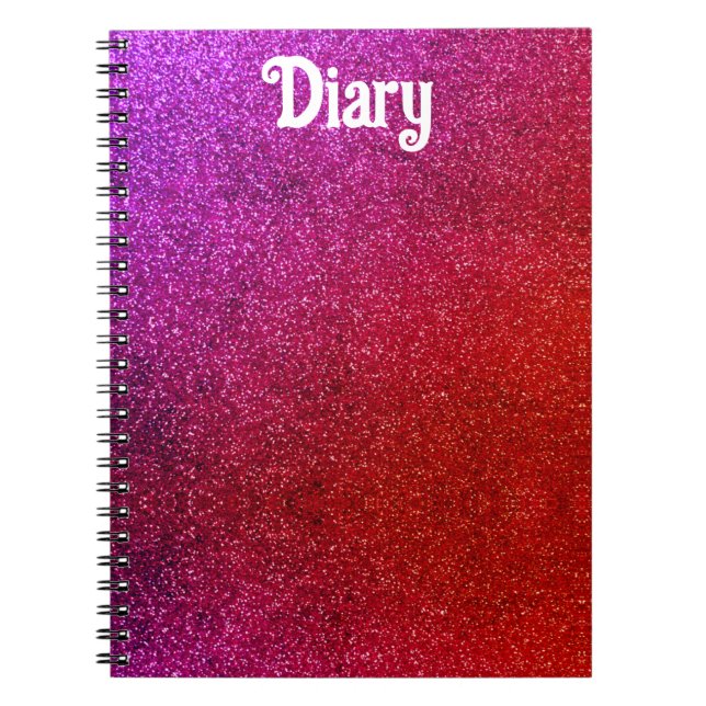 I Liebe Sie chic rosa Glitzer Hintergrund Abstrakt Notizblock (Vorderseite)