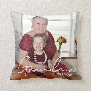I Liebe Sie Custom Foto Personalisiert Oma Kissen