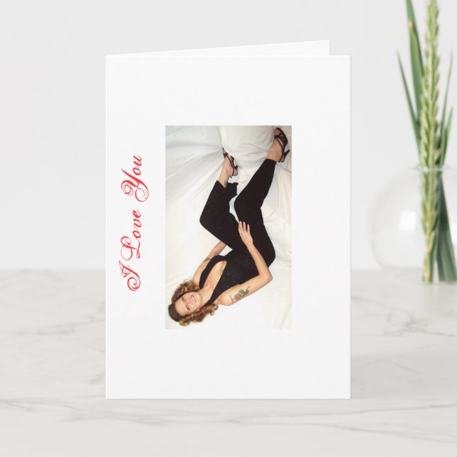 I Liebe Sie/die Karte des Valentines (Vorderseite)