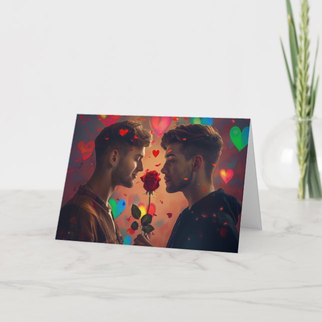 I Liebe Sie Digital Art Print Dankeskarte (Vorderseite)