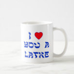 I Liebe Sie ein Latke Kaffeetasse<br><div class="desc">Großes Chanukah Geschenk,  zum jemand wie viel zu sagen Sie Liebe sie mit einem Spiel auf Wörtern mit Latke!</div>
