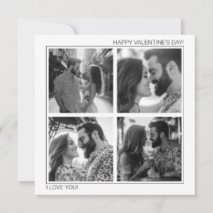 I Liebe Sie ein paar Minimalistische Foto Collage  Feiertagskarte