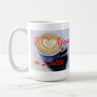 I Liebe Sie eine Latte Kaffee-Tasse Kaffeetasse