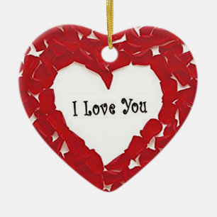 **I LIEBE SIE** ERWACHSENE KERAMIK ORNAMENT