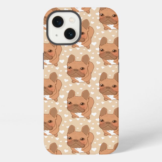 I Liebe Sie Frenchie iPhone Hülle (Rückseite)