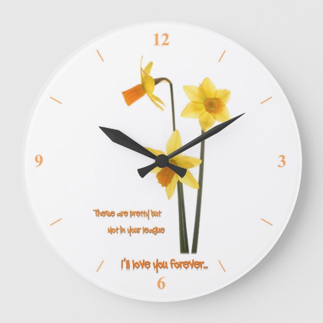 I Liebe Sie Große Wanduhr (Vorderseite)