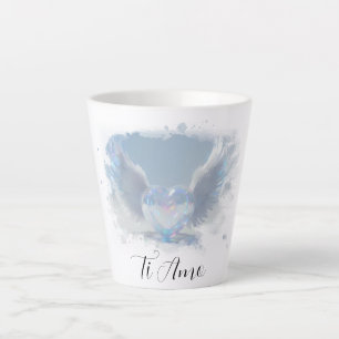 *~* I Liebe Sie Herz Crystal Wings AP78 Ti Amo Milchtasse