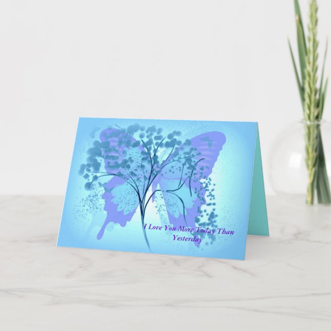 I LIEBE SIE HEUTE ALS GESTERN KARTE (Vorderseite)