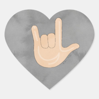 I Liebe Sie (ILY) ASL Aufkleber