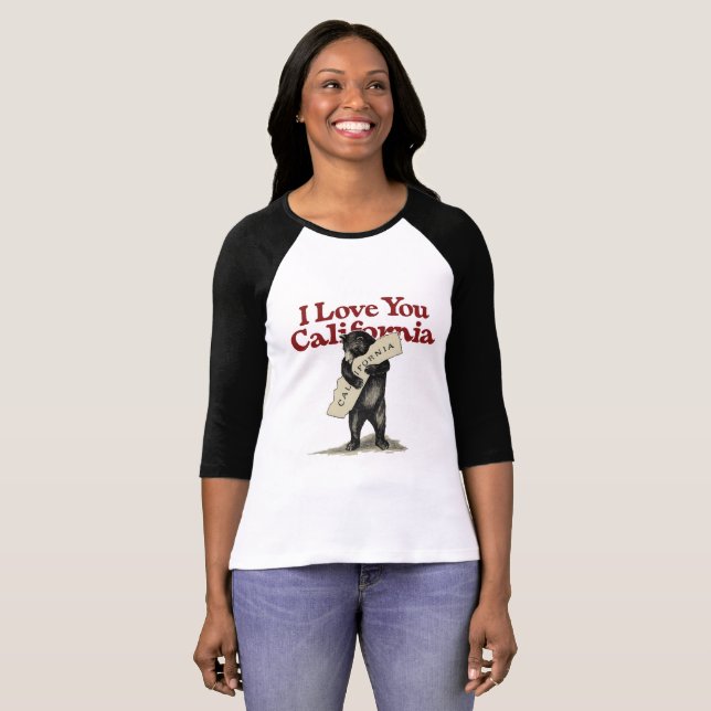 I Liebe Sie Kalifornien T-Shirt (Vorne ganz)