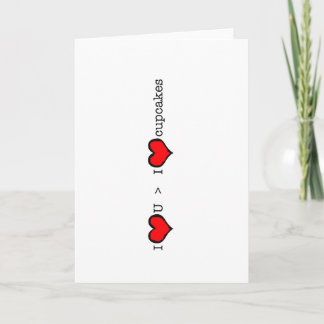 I Liebe Sie > Karte kleine Kuchenvalentines Tages