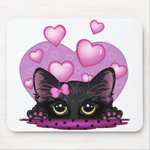 I Liebe Sie Kätzchen-Mausunterlage Mousepad