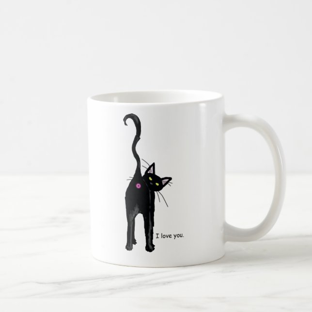 I Liebe Sie, Katze Kaffeetasse (Rechts)