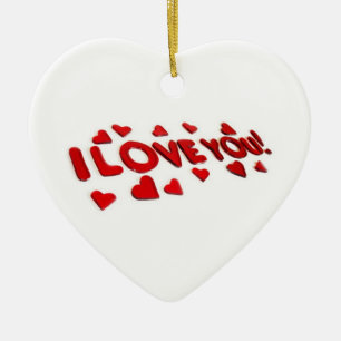 **I LIEBE SIE ** KERAMIK ORNAMENT