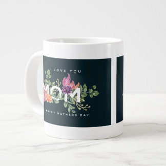 I Liebe Sie Mama Blumendesign Jumbo-Tasse