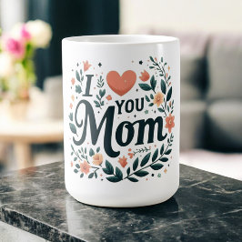 I Liebe Sie Mama - Blumenherz Kaffeetasse