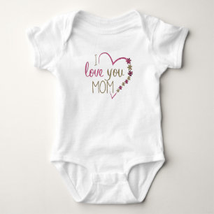 I Liebe Sie Mama Design Baby Strampler