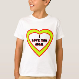 I Liebe Sie MAMA gelbes Herz das MUSEUM Zazzle T-Shirt