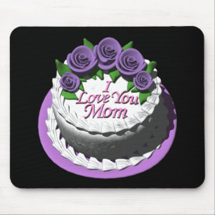 I Liebe Sie Mama-Kuchen Mousepad