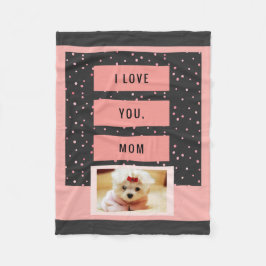 I Liebe Sie Mama-kundenspezifische Fleecedecke