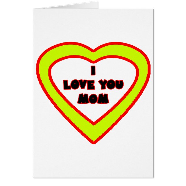 I Liebe Sie MAMMA gelbes Herz das MUSEUM Zazzle (Vorne)
