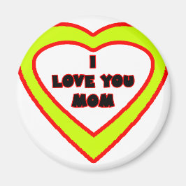I Liebe Sie MAMMA gelbes Herz das MUSEUM Zazzle Ge Magnet
