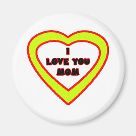 I Liebe Sie MAMMA gelbes Herz das MUSEUM Zazzle Ge Magnet