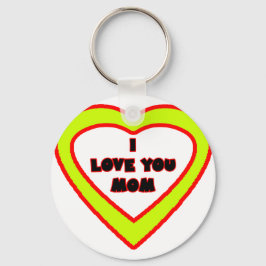 I Liebe Sie MAMMA gelbes Herz das MUSEUM Zazzle Ge Schlüsselanhänger