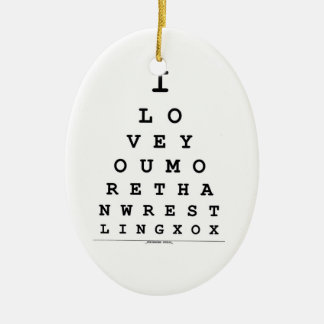 I Liebe Sie mehr als Wrestling-Verzierung Keramik Ornament