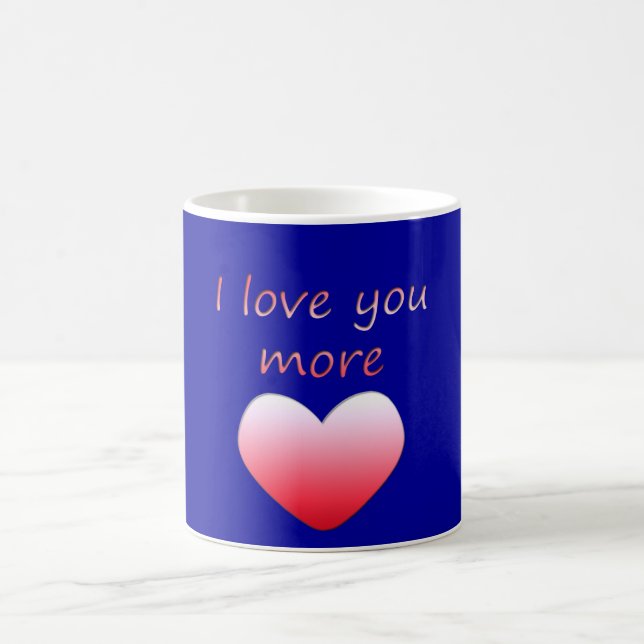 I Liebe Sie mehr Kaffeetasse (Mittel)