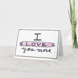 I Liebe Sie mehr Karte, Liebe-Gruß-Karte Karte