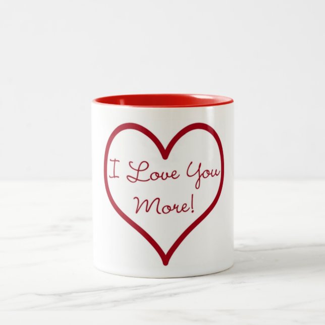 I Liebe Sie mehr Tasse (Mittel)