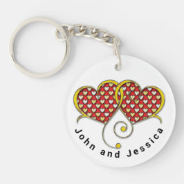 I Liebe Sie merken das Kartendesign Schlüsselanhänger