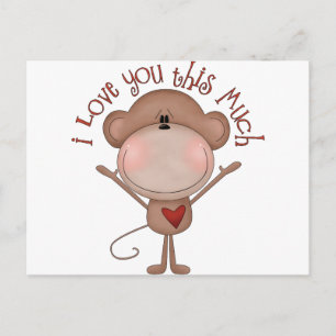I Liebe Sie MONKEY Postkarte