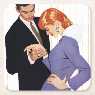 I Liebe Sie, Mutter Girl 2 Rechteckiger Pappuntersetzer