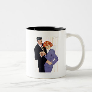 I Liebe Sie, Mutter Girl 2 Zweifarbige Tasse