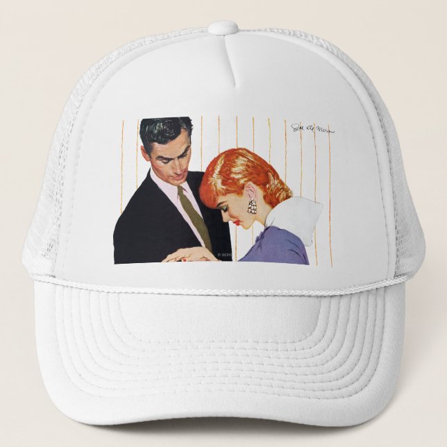 I Liebe Sie, Mutter Girl Truckerkappe (Vorderseite)