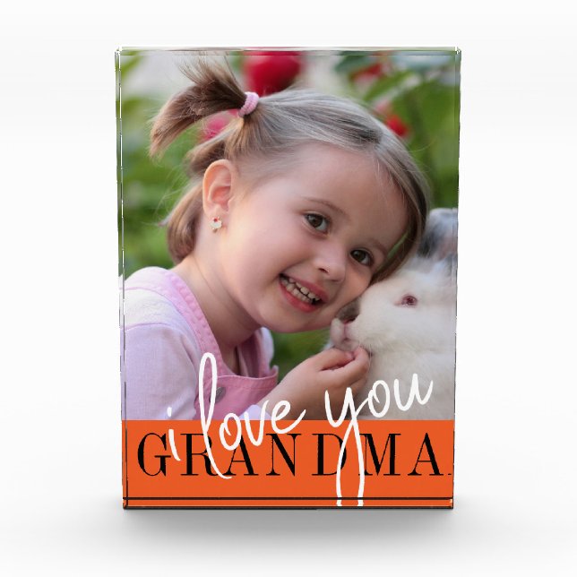 I Liebe Sie Oma Custom Foto (Vorderseite)