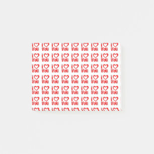 I Liebe Sie posten es Hinweis Post-it Klebezettel