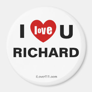 I Liebe Sie RICHARD Kühlschrankmagnet Magnet