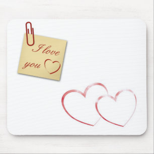 I Liebe Sie - Romantische Anmerkung Mousepad