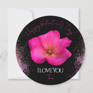 I Liebe Sie - Rose - Valentines Personalisiert Tre Feiertagskarte