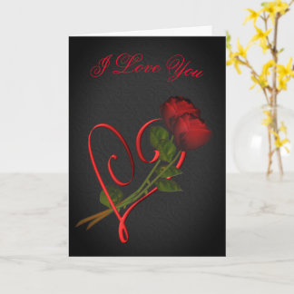 I Liebe Sie Rote Rosen Herzkarte Karte